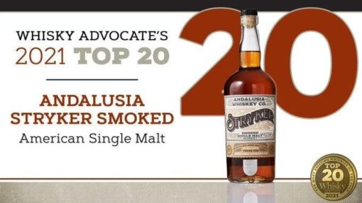 ANDALUSIA WHISKEY STRYKER SMOKED SINGLE MALT WHISKEY - Lucky Seven Spirits