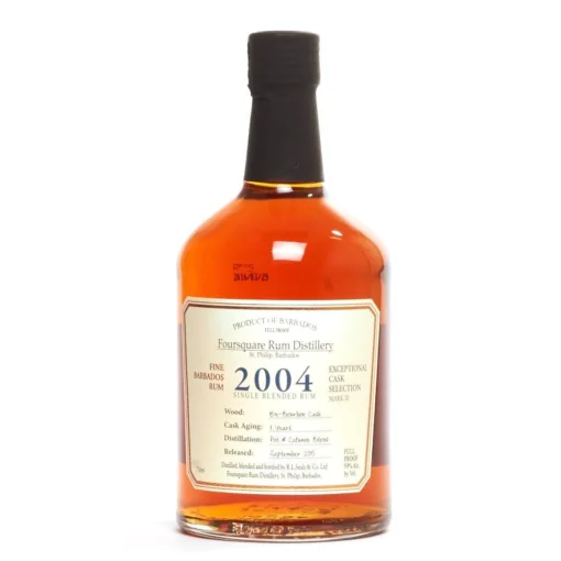 FOURSQUARE DISTILLERY EXCEPTIONAL CASK SELECTION 2004 SINGLE BLENDED RUM - Lucky Seven Spirits